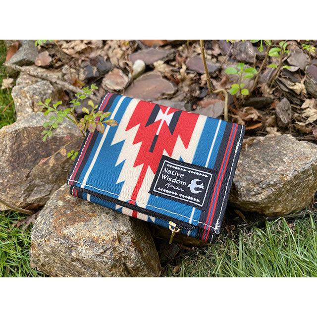 ネイティブパターン　ウォレット　（ブルー）　■　アメリカン雑貨　アメリカ雑貨 | 