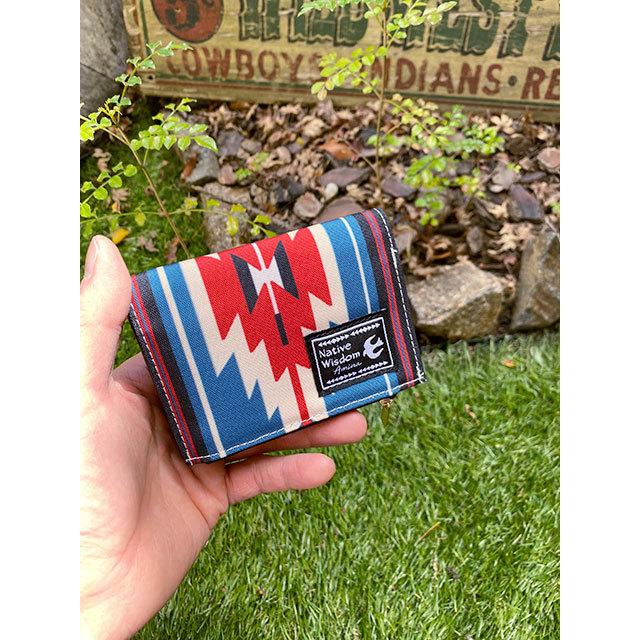ネイティブパターン　ウォレット　（ブルー）　■　アメリカン雑貨　アメリカ雑貨 |  | 06