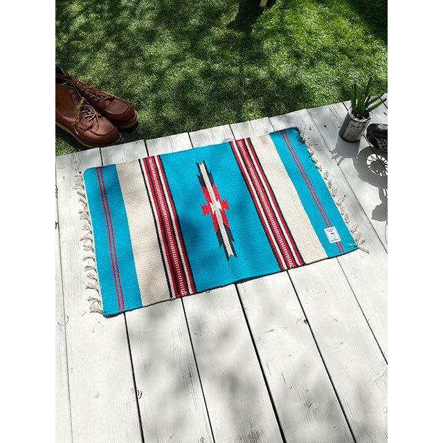 ネイティブパターン　コットンマット　65cm　（ターコイズ）　■　アメリカン雑貨　アメリカ雑貨 |  | 13