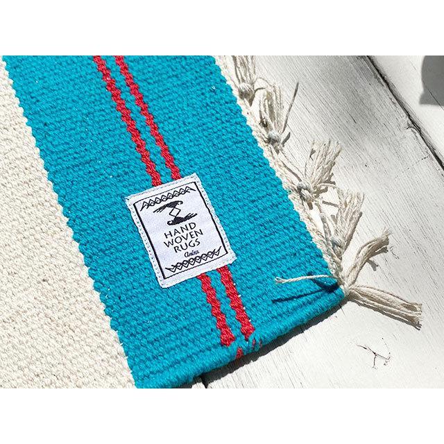 ネイティブパターン　コットンマット　65cm　（ターコイズ）　■　アメリカン雑貨　アメリカ雑貨 |  | 09