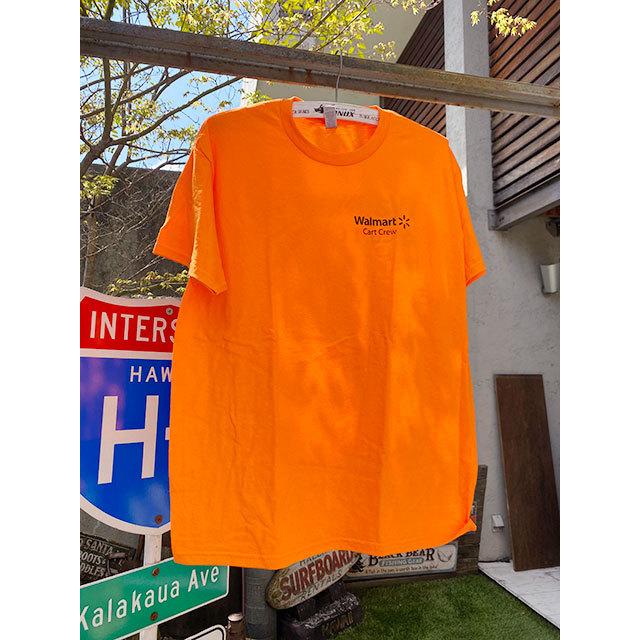 ウォルマート カートクルーTシャツ Lサイズ （ネオンオレンジ 
