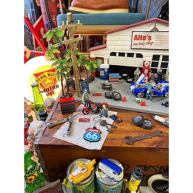 ルート66　ラバーキーホルダー　（ブルー＆レッド）　■　アメリカン雑貨　アメリカ雑貨 爆買 |  | 02