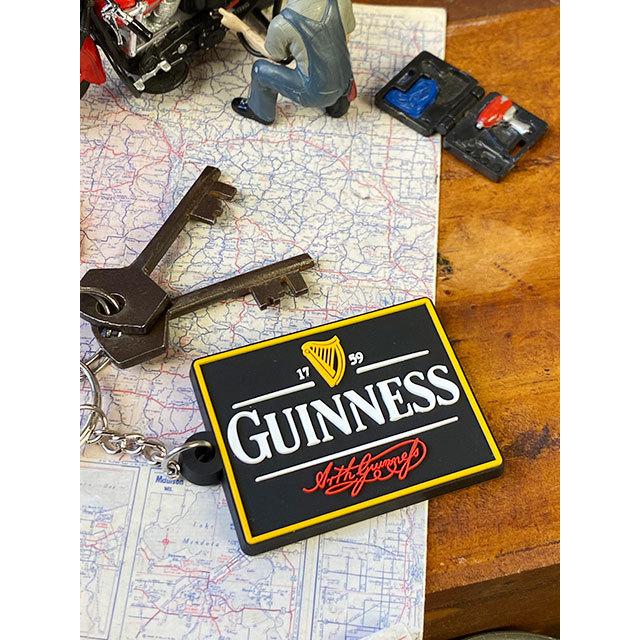 ギネスビール　ラバーキーホルダー　（ロゴ）　■　アメリカン雑貨　アメリカ雑貨 | 
