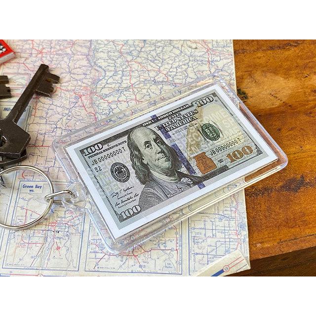 100ドル札のキーホルダー □ アメリカン雑貨 アメリカ雑貨 :291606