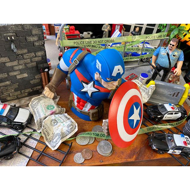 キャプテンアメリカ　バストバンク ■ アメリカン雑貨 アメリカ雑貨 貯金箱 |  | 01