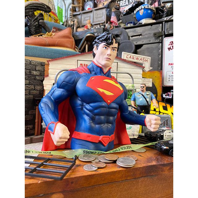 スーパーマン貯金箱 スーパーマン バストバンク □ アメリカン雑貨 アメリカ雑貨
