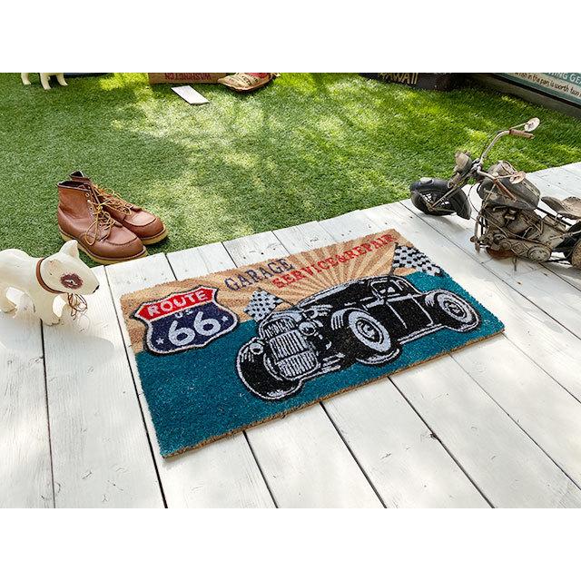 ルート66　ココマット　（ホットロッド）　■　アメリカン雑貨　アメリカ雑貨 爆買 |  | 04