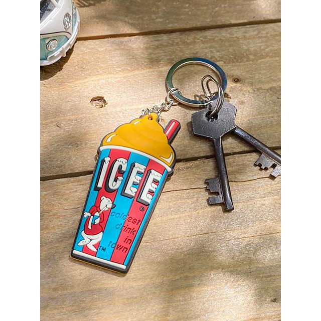 ICEE　アイシー　オフィシャル　ラバーキーホルダー　（オレンジ）　■ アメリカン雑貨 アメリカ雑貨 | 