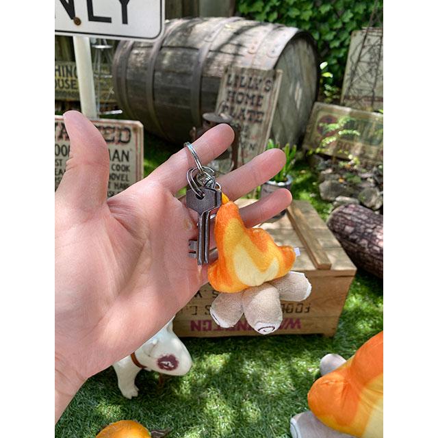 焚き火 ぬいぐるみキーホルダー ボンファイアー 8cm □ アメリカン雑貨