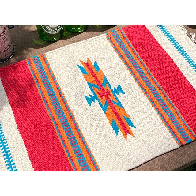 ネイティブパターン ランチョンマット プレイスマット （オフホワイト