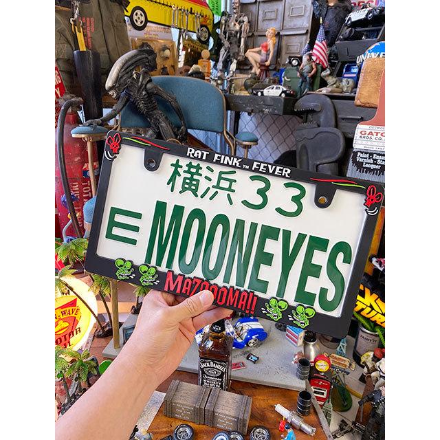 ラットフィンク　フェイスロゴ　ライセンスフレーム　ブラック　（日本のナンプレ用サイズ）　単品　■　アメリカン雑貨　アメリカ雑貨 | RAT FINK | 05