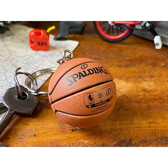 NBA公式ボール スポルディング バスケットボール キーホルダー