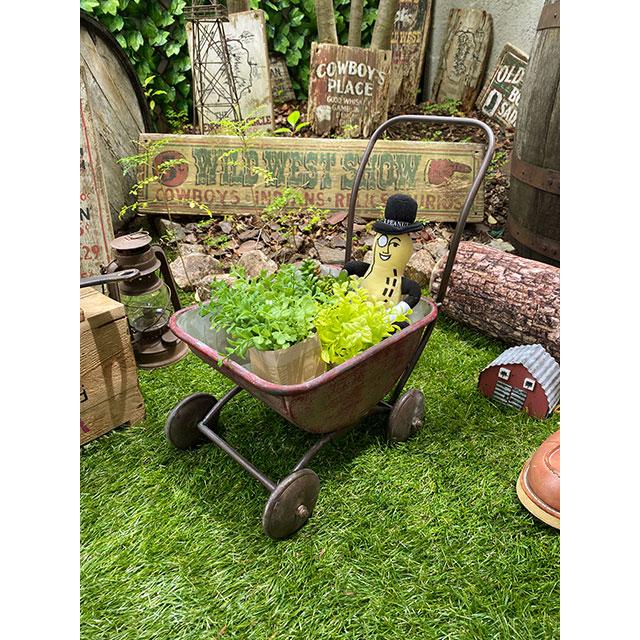 ヴィンテージ　スチールカート　フラワーワゴン ■ アメリカン雑貨 アメリカ雑貨 | 