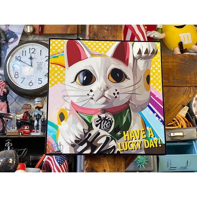 招き猫　ポップアートフレーム　商売繁盛　千客万来 ■ アメリカン雑貨 アメリカ雑貨 | 