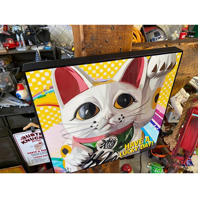 招き猫　ポップアートフレーム　商売繁盛　千客万来 ■ アメリカン雑貨 アメリカ雑貨 |  | 01