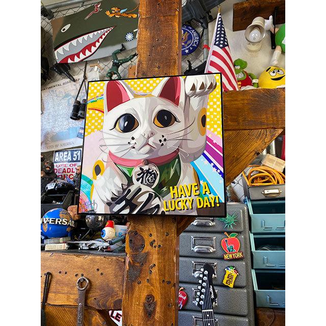 招き猫　ポップアートフレーム　商売繁盛　千客万来 ■ アメリカン雑貨 アメリカ雑貨 |  | 06