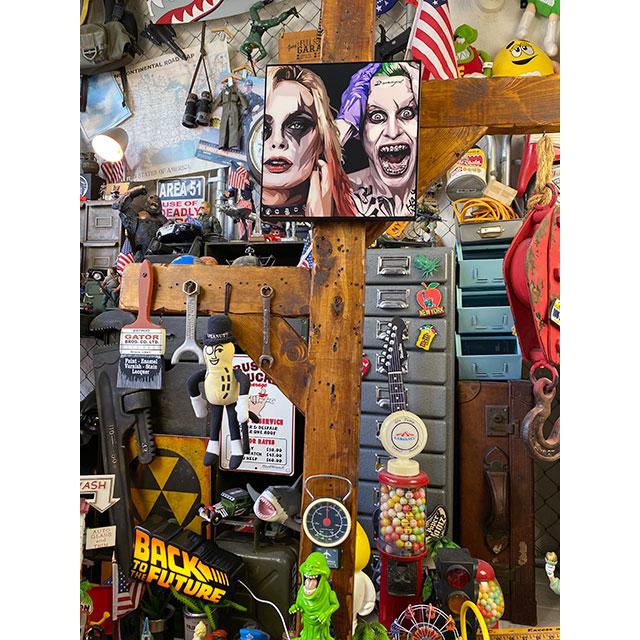 No.161フレーム付きキャンバスアート　ジョーカー　ハーレイクイン　インテリア No.161フレーム付きキャンバスアート ジョーカー ハーレイクイン