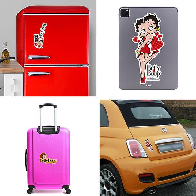 ベティ・ブープ　ラージサイズ・ダイカットステッカー　（デザインB）　■　アメリカン雑貨　アメリカ雑貨 |  | 04