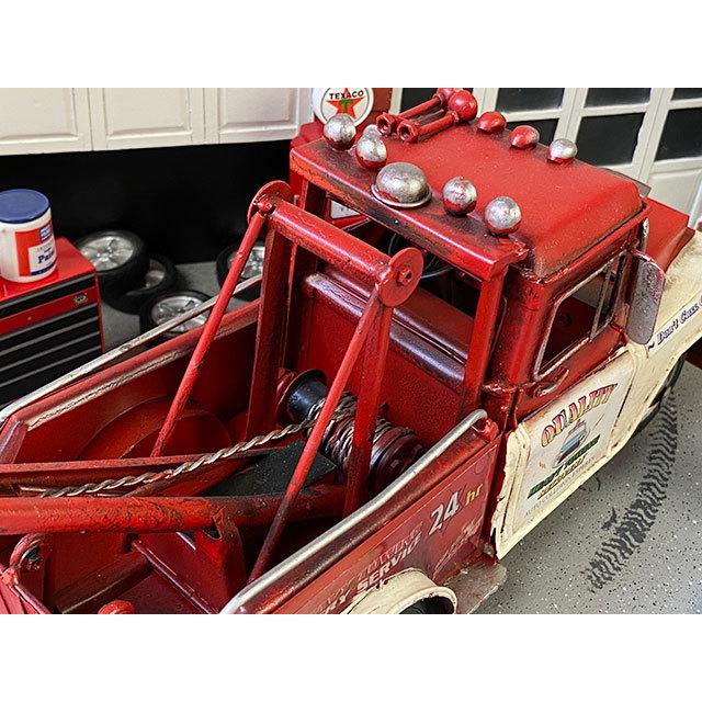 アメリカンレッカー車　ブリキオブジェ　Mサイズ　（レッドルーフ）　■ アメリカン雑貨 アメリカ雑貨 |  | 08
