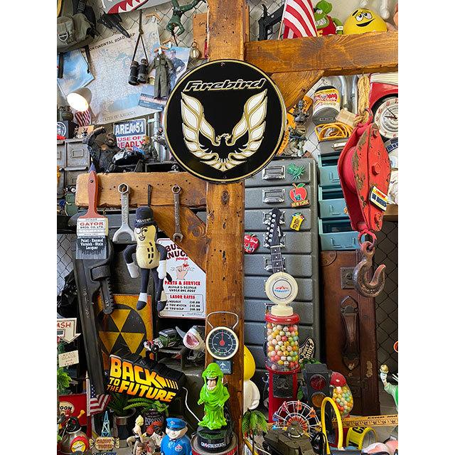 ポンティアック　ファイヤーバード　ラウンド型ブリキ看板 ■ アメリカン雑貨 アメリカ雑貨 爆買 |  | 01