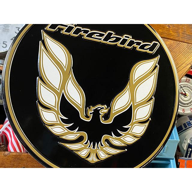 ポンティアック　ファイヤーバード　ラウンド型ブリキ看板 ■ アメリカン雑貨 アメリカ雑貨 爆買 |  | 04