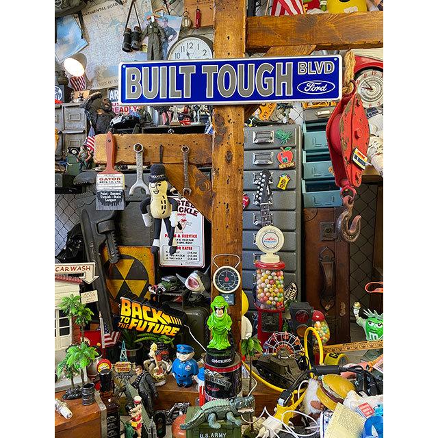 フォード　ストリートサイン　（BUILT TOUGH BLVD）　フォードブルー　■　アメリカン雑貨　アメリカ雑貨 |  | 03