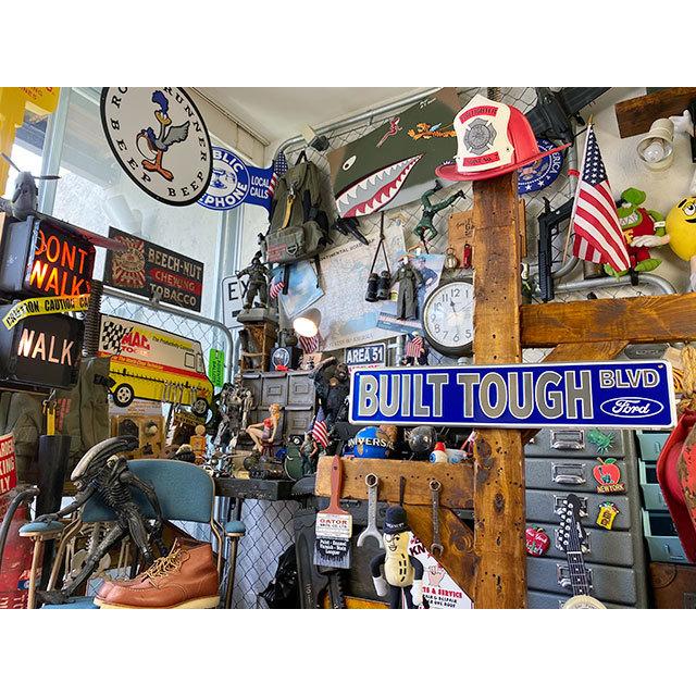 フォード　ストリートサイン　（BUILT TOUGH BLVD）　フォードブルー　■　アメリカン雑貨　アメリカ雑貨 |  | 04