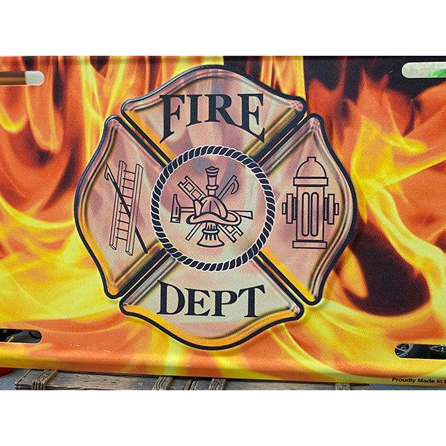 ファイヤーデプト　ライセンスプレート　（炎）　■　アメリカン雑貨　アメリカ雑貨 |  | 01