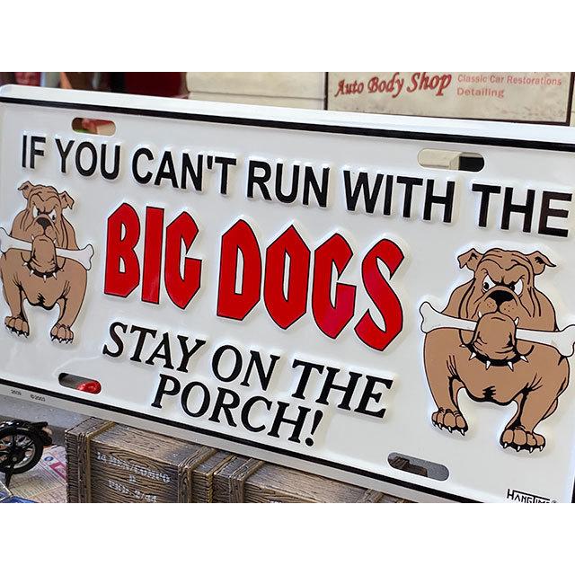 「猛犬注意！」　ライセンスプレート　（BIG DOGS）　■　アメリカン雑貨　アメリカ雑貨 |  | 01