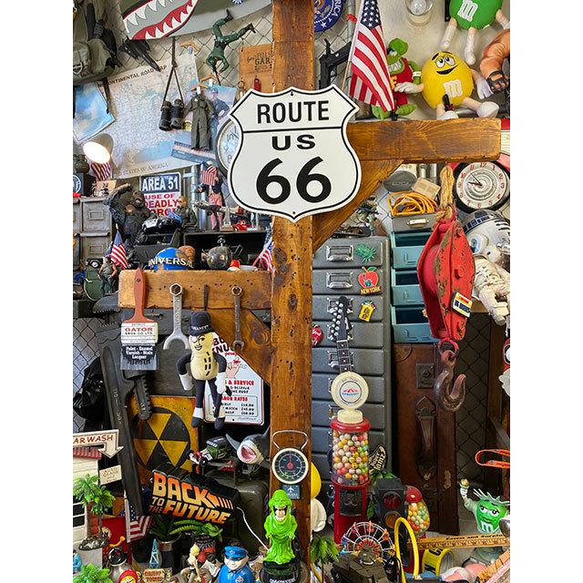 ルート66　ロードサイン型ブリキ看板　（U.S.ROUTE66）　■　アメリカン雑貨　アメリカ雑貨 |  | 01