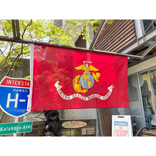 U.S.マリーン　ミリタリーフラッグ　DXバージョン　150cm×84cm ■ アメリカン雑貨 アメリカ雑貨 |  | 02