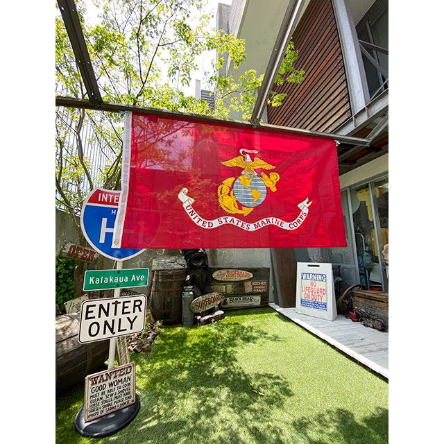 U.S.マリーン　ミリタリーフラッグ　DXバージョン　150cm×84cm ■ アメリカン雑貨 アメリカ雑貨 |  | 03