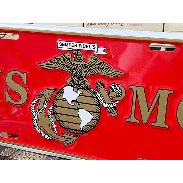 U.S.マリーン　ミリタリーライセンスプレート　（U.S.M.C.イーグル）　■　アメリカン雑貨　アメリカ雑貨 |  | 01