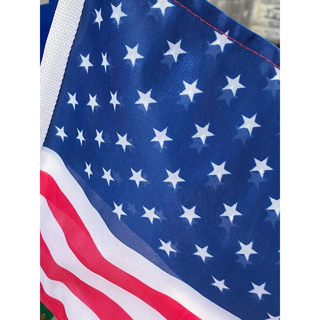星条旗　カーフラッグ　デラックスタイプ　二重フラッグ　45cm×29cm ■ アメリカ雑貨 アメリカン雑貨 |  | 03