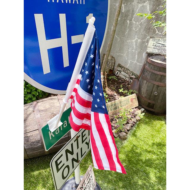 星条旗　カーフラッグ　デラックスタイプ　二重フラッグ　45cm×29cm ■ アメリカ雑貨 アメリカン雑貨 |  | 08