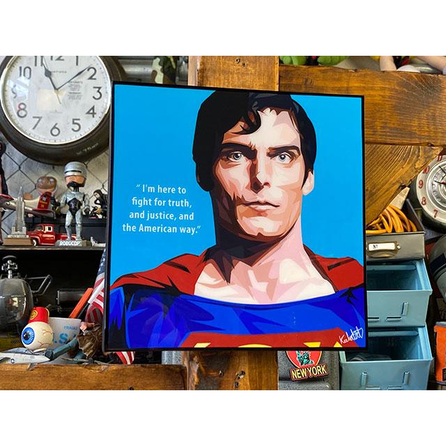 映画 スーパーマン クリストファー・リーヴ ポップアートフレーム