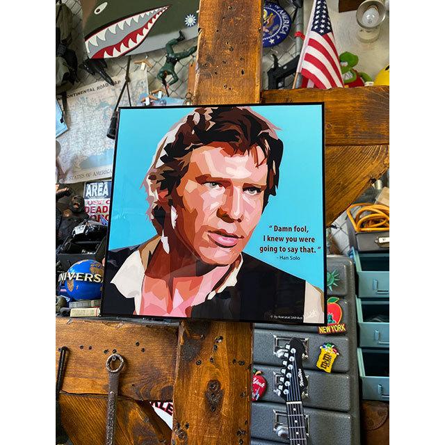 映画　スターウォーズ　ハン・ソロ　ハリソン・フォード　ポップアートフレーム ■ アメリカン雑貨 アメリカ雑貨 |  | 06
