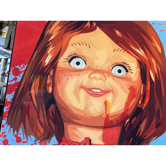 デカサイズ　Lサイズ　51cm　映画　チャイルドプレイ　グッドガイ・チャッキー　ポップアートフレーム ■ アメリカン雑貨 |  | 01