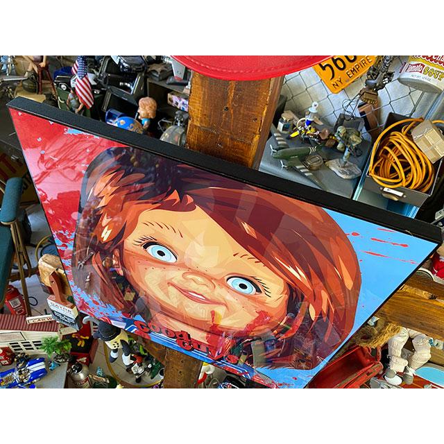 デカサイズ　Lサイズ　51cm　映画　チャイルドプレイ　グッドガイ・チャッキー　ポップアートフレーム ■ アメリカン雑貨 |  | 02
