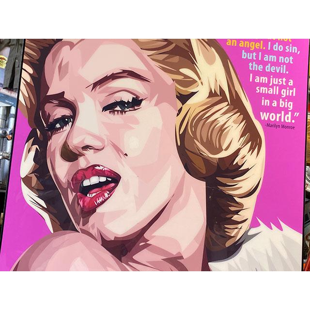 マリリンモンローピクチャーレコードパラソルマリリン額入り