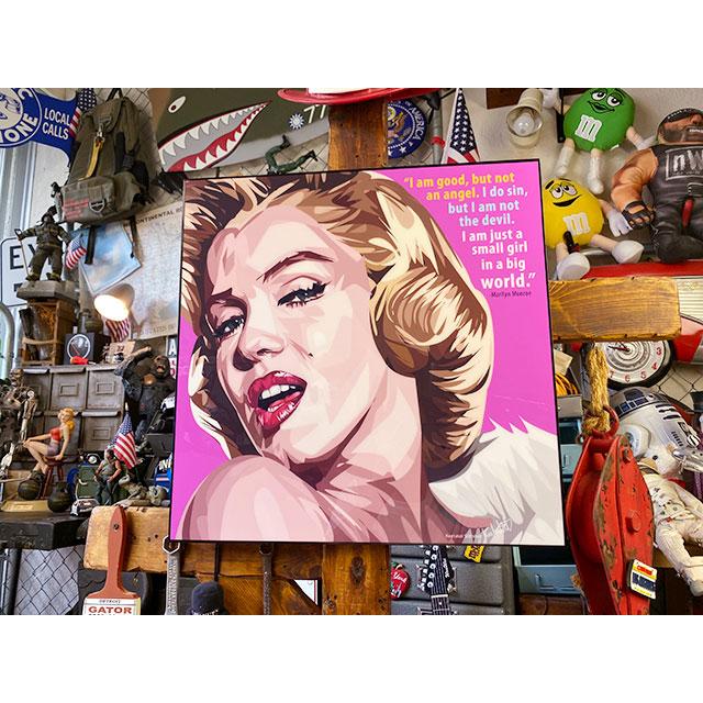 デカサイズ Lサイズ 51cm マリリン・モンロー ポップアートフレーム