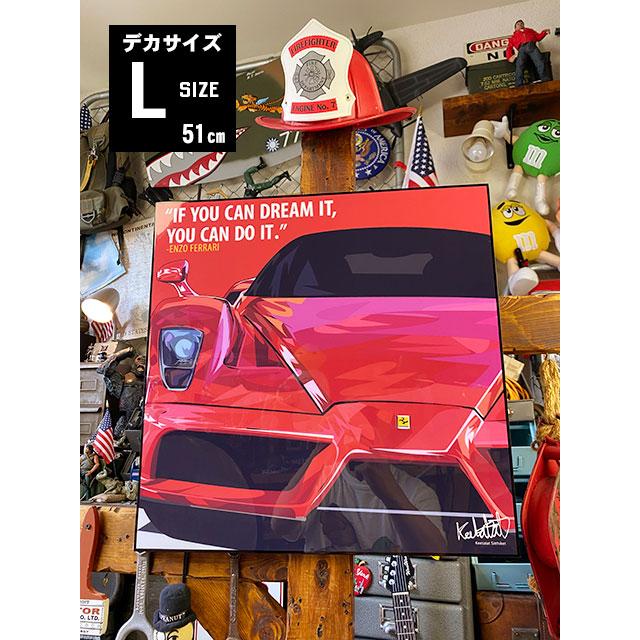 デカサイズ Lサイズ 51cm エンツォ・フェラーリ ポップアートフレーム 