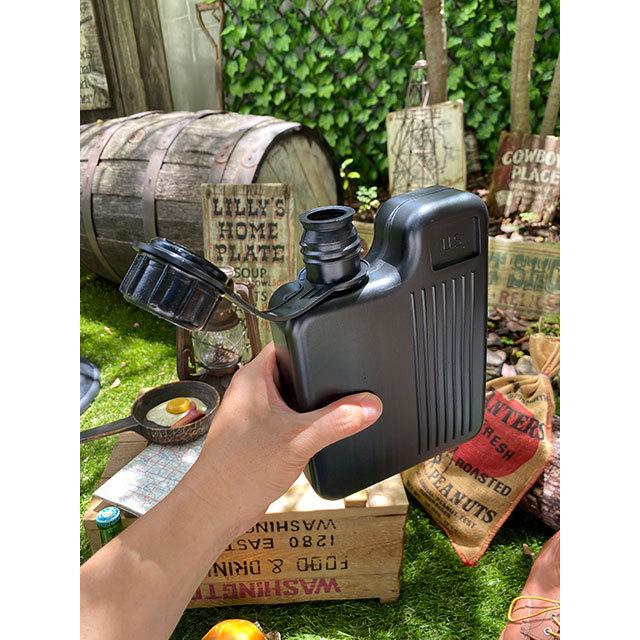 HAYES　ヘイズ　バックパッカーカンティーン　1000ml（ブラック）水筒　U.S.アーミー　ウォーターボトル　MADE IN U.S.A. ■ アメリカン雑貨 ウォータータンク |  | 04