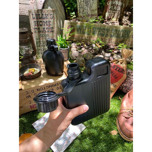 HAYES ヘイズ　1QTカンティーン950mlとバックパッカーカンティーン1000mlの2個セット（ブラック）水筒　MADE IN U.S.A. ■ アメリカン雑貨 ウォータータンク |  | 04