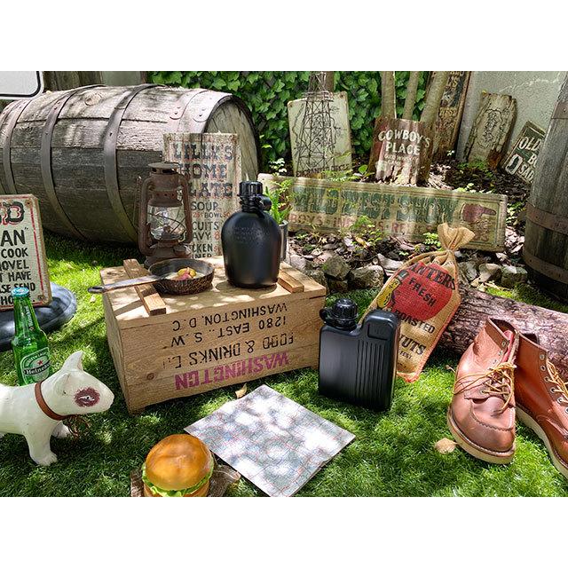 HAYES ヘイズ　1QTカンティーン950mlとバックパッカーカンティーン1000mlの2個セット（ブラック）水筒　MADE IN U.S.A. ■ アメリカン雑貨 ウォータータンク |  | 05