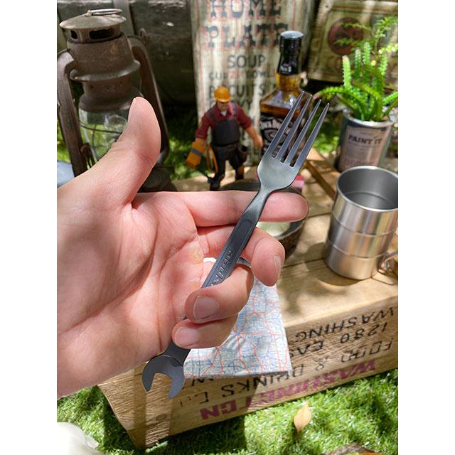 スパナスプーンとスパナフォーク　ブラック　（2本セット）　日本製　新潟県燕市　製作工房武田　ドラマ「ハングリー」に登場 |  | 04