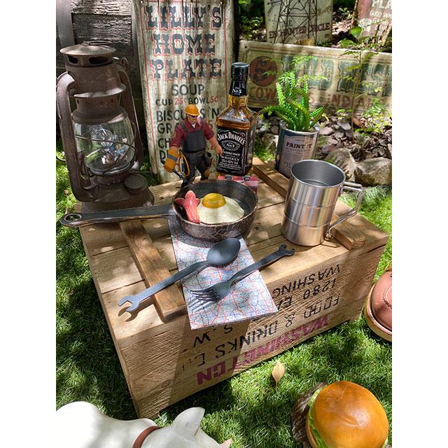 スパナスプーンとスパナフォーク　ブラック　（2本セット）　日本製　新潟県燕市　製作工房武田　ドラマ「ハングリー」に登場 |  | 07