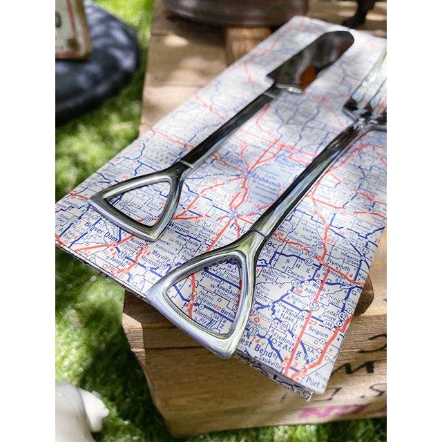 スコップフォークLとスコップナイフ　（2本セット）　日本製　新潟県燕市　製作工房武田　向井理さん主演のドラマ「ハングリー」に登場 |  | 01