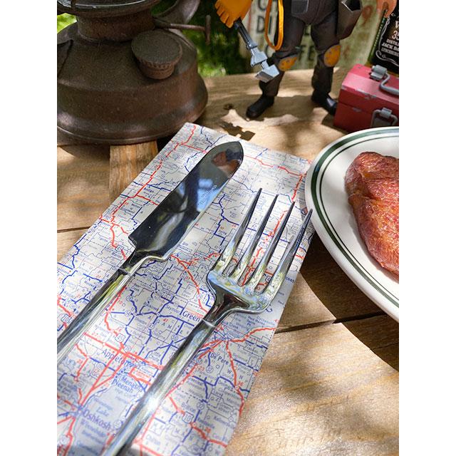 スコップフォークLとスコップナイフ　（2本セット）　日本製　新潟県燕市　製作工房武田　向井理さん主演のドラマ「ハングリー」に登場 |  | 02