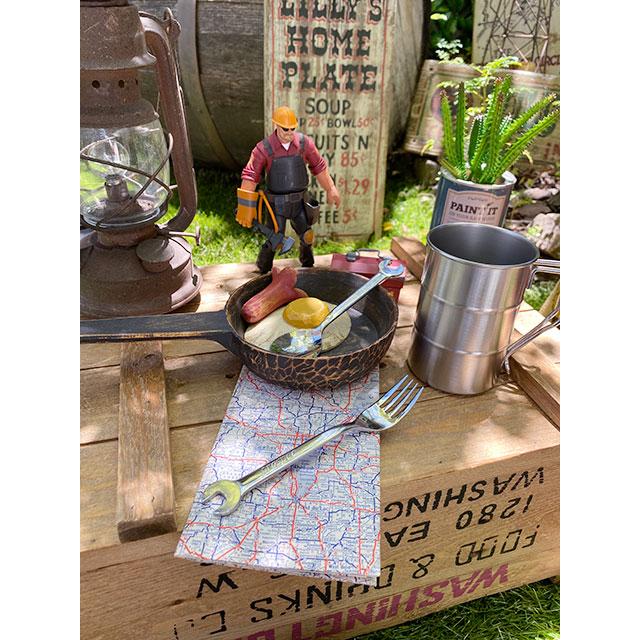 スパナスプーンとスパナフォーク　（Lサイズ2本セット）　日本製　新潟県燕市　製作工房武田　プロスペック　PROSPEC |  | 05